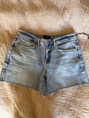 7 For All Mankind Light Blue Denim Cutoff Shorts
